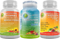 Vegan Supplement for Immune and Overall Health Support Liposomal Vitamin C 1500mg Vegan Whole Food Multivitamin with No Iron and Quercetin 500mg with BromelainZinc and Vitamin C
