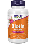 NOW Biotin 5000 mcg 120 vegetarian capsules