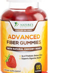 Vegan Fiber Gummies - 4 Grams of Daily Prebiotic Fiber - Max Strength Soluble Fiber Gummy, Supports Digestive Health & Regularity, Nature's Non-GMO Dietary Fiber Supplement - 120 Gummies