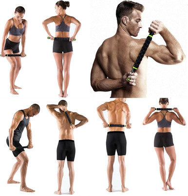 Muscle Roller Stick Massage Roller Muscle Roller Massage Tool For Athletes And Soothing Cramps,Relieving Muscle Soreness, 18 Inches Muscle Roller For Relieving,Physical Therapy,Massage,Body Recovery