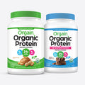 Orgain Bundle Peanut Butter Protein Powder and Chocolate Protein Superfoods Powder Vegan Made without Dairy Gluten and Soy NonGMO