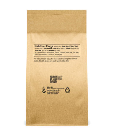 PURE ORIGINAL INGREDIENTS Rice Protein Powder (5 Lb)