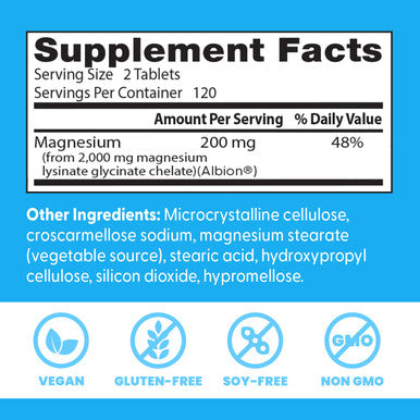 Doctor's Best High Absorption Magnesium 100% Chelated 240 Tablets