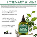Difeel Rosemary and Mint Premium Hair Oil with Biotin 7.1 oz. - Natural Rosemary Oil for Hair Growth and Biotin