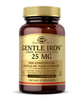 Solgar Gentle Iron (Iron Bisglycinate) 25 Mg 90 Vegetable Capsules Non Constipating Gentle On Your Stomach Gluten Free 90 Servings