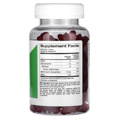 California Gold Nutrition Vitamin D3 For Children, No Gelatin, Natural Strawberry, 60 Vegetarian Gummies