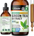 Bio Krauter Green Tea Extract Liquid Drops - Green Tea Supplements - Antioxidant Source - Green Tea Caffeine Free Extract - Alcohol And Sugar Free - Vegan Green Tea Drops 4 Fl.Oz.