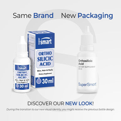 Supersmart Orthosilicic Acid Form of Silicon Found in Seawater Bone Joint Supplement Minerals for Healthy Skin Hair Nails NonGMO Gluten Free 30 ml