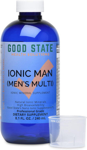 Good State Ionic Man Men'S Liquid Ionic Multi Mineral Vegan Dietary Supplement 15 Different Minerals (8 Oz.)