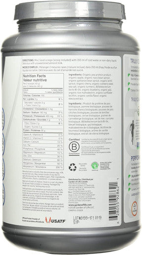 Garden of Life Sport Organic Plant Based Protein Vanilla 806 G