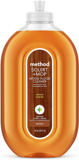 Method Hardwood Floor Cleaner Squirt + Mop Refill Almond For Sealed Hardwood and Laminate Floors 68 Fl Oz (Pack of 1)