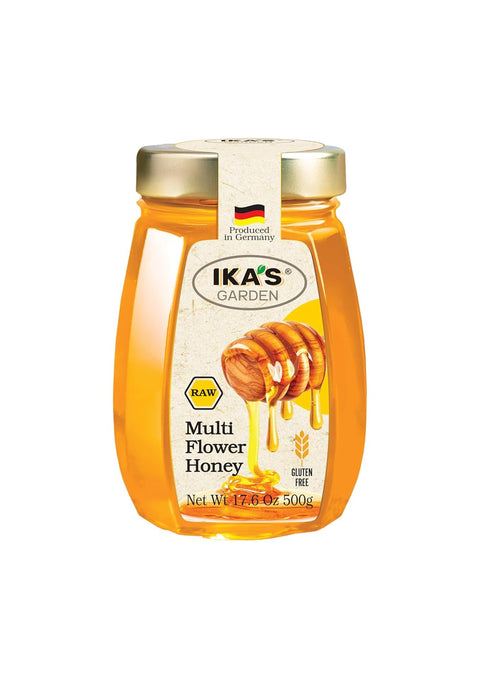 Ika's Garden Raw Manuka Honey with Blossom Honey - 100% Pure, Unfiltered, Gluten-Free Ã¢â‚¬â€œ Product of Germany, 17.6 oz (500g) Jar