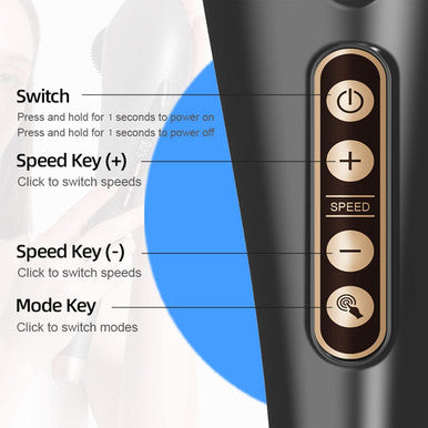 Back Massager, Deep Tissue Massager, Massager For Pain Relief, Hand Held Massager, Electric Percussion Body Massage Machine, Handheld Massage Tool