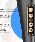Back Massager, Deep Tissue Massager, Massager For Pain Relief, Hand Held Massager, Electric Percussion Body Massage Machine, Handheld Massage Tool
