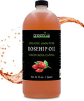 Greenive Rosehip Oil Rosa Canina 100% Pure Cold Pressed Virgin Oil (32 Fl Oz)