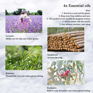 Sandalwood Lavender Rosemary Eucalyptus Essential Oil Set - 100% Pure Organic Aromatherapy Essential Oil 4x10mL/0.33oz