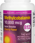 Natural Factors B12 Methylcobalamin Cherry 10000 mcg 30 Chewable Tablets