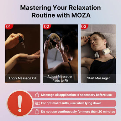 Moza Neck Massager With Heat, Cordless Shiatsu Neck Massager For Muscle Pain Relief Electric Deep Tissue Kneading Massage, Portable Heated Neck Massager, For Women, Men, Grey