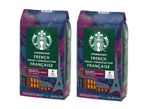Starbucks Whole Bean Coffee, Dark Roast Coffee, French Roast, 100% Arabica, 1 bag (28 oz)