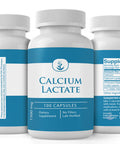 PURE ORIGINAL INGREDIENTS Calcium Lactate, (100 Capsules) Always Pure, No Additives Or Fillers, Lab Verified