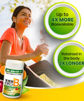 AFC Japan Vitamin B Complex with B1, B2, B3, B6, B12, Folic & Glutathione Yeast Extract, No Synthetics, Non-GMO, Supplement for , Energy, Immune & Nervous System,120 Vegan Caplets