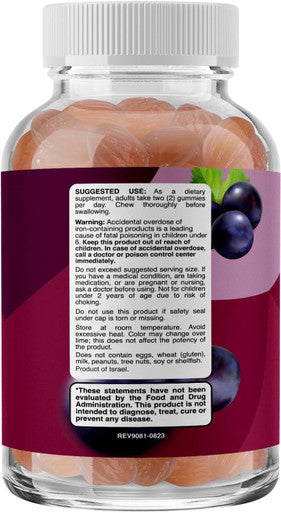Phytoral Natural Multivitamin Iron Gummies For Adults - Adult Gummy Vitamins With Iron And Energy Boost B Complex Vitamins - Gummy Iron Supplement And Mental Clarity And Focus Multivitamin With Iron Gummy