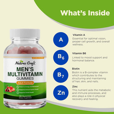 Adult Chewable Multivitamin for Men Gummies - Mens Multivitamin Gummies for Adults and Halal Multivitamin Immune Support Gummies - Adult Multivitamin Gummy for Men with Energy Vitamins for Men
