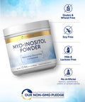 Carlyle Myo-Inositol Powder Supplement | 1.5 Lbs | Naturally Occuring Compound | Vegetarian, Non-Gmo, Gluten Free