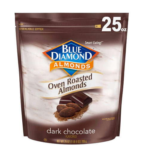 Blue Diamond Almonds, Smokehouse Flavored Snack Nuts, Plant-Based Protein and Fiber Snacks, Gluten Free Iconic Flavor Salty Nuts, Great for Events, Holidays, Parties, 25 Oz Resealable Bag (Pack of 1)