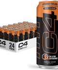C4 Ultimate Sugar Free Energy Drink 16oz (Pack of 12) | Orange Cream | Pre Workout Performance Drink with No Artificial Colors or Dyes