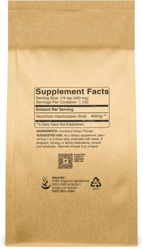 PURE ORIGINAL INGREDIENTS Cranberry, Pomegranate, & Blueberry Powder Bundle (1Lb Each), Supplements, Fruit Powders, Flavorings