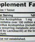 Nature's Bounty Probiotic Acidophilus 240 Tablets (2 X 120 Count Bottles)