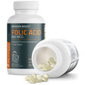 Bronson Folic 800 MCG Supports Prenatal Development, 1 Year Supply, Non-GMO, 360 Tablets