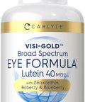 Carlyle Eye Health Supplement 120 Softgels | With Lutein 40Mg, Zeaxanthin, Bilberry And Blueberry | Eye Support Vitamins | Non