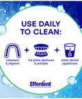 Efferdent Anti-Bacterial Denture Cleanser 126 Tabs By Efferdent