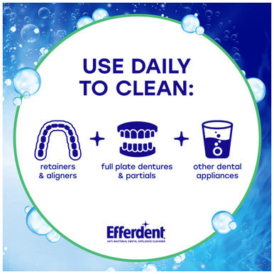 Efferdent Anti-Bacterial Denture Cleanser 126 Tabs By Efferdent