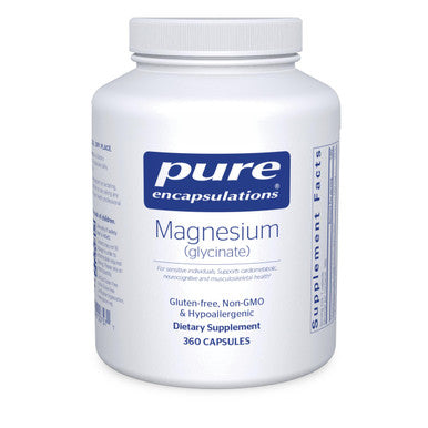 Pure Encapsulations Magnesium Glycinate 120 mg 360 Capsules