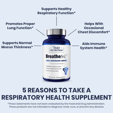1MD Nutrition BreatheMD Lung and Respiratory with Elderberry 60 Ct.