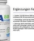 FEMME FIT - CLA80 Femme - Premium Grade Conjugated Linoleic Acid - 60 Count