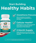 Maryruth Organics Nutritional Supplement Capsule N-Acetyl Cysteine Nac 1000Mg Per Serving Vegan Non-Gmo Gluten Free 120 Count