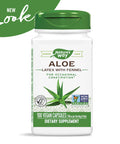 Nature'S Way Aloe Latex With Fennel, For Occasional Constipation*, 100 Vegan Capsules