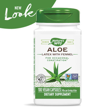 Nature'S Way Aloe Latex With Fennel, For Occasional Constipation*, 100 Vegan Capsules