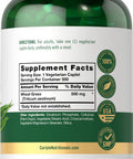 Carlyle Wheat Grass | 500 Vegetarian Caplets | Non-Gmo, Gluten Free Supplement