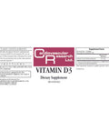 Cardiovascular Research Vitamin D3 1,000 Iu 25 Mcg To Support Bones Muscles Heart And Immune Health - High Absorption 120 Capsules