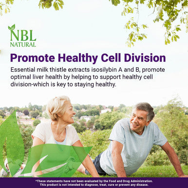 Nbl Natural NBL Natural Milk Thistle 1000mg Herbal Supplement 50 Softgels