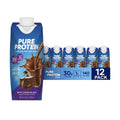 Pure Protein Vanilla Protein Shake, 30g Complete Protein, 12 Ct | Ready to Drink and Keto-Friendly, Vitamins A, C, D, and E plus Zinc to Support Immune Health, 11oz Bottles