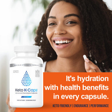 Hi-Lyte Keto K-Caps Electrolyte Capsules | Keto Approved Electrolyte Supplement | Hydrate Fast & Beat Leg Cramps | 700Mg Potassium, Sodium, Magnesium | No Maltodextrin | 120 Caps
