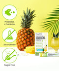 Teazen Kombucha Pineapple Flavor Variety Pack Pineapple Drink Mix 10 Sticks & 30 Sticks (40 Sticks)
