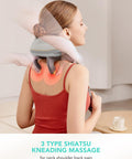 Skg Neck Massager For Pain Relief Deep Tissue, 6D Kneading Neck Massager Cordless Shiatsu Neck And Shoulder Massage With Heat Electric Massage Gifts For Men And Women