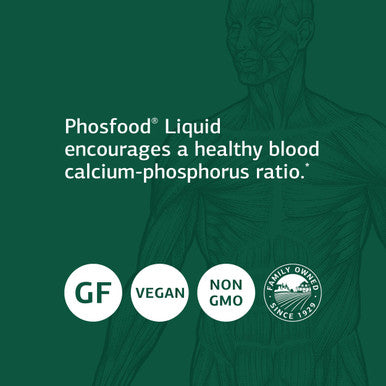 Standard Process Phosfood Liquid - Whole Food Bone Health And Bone Support, Phosphorus Supplements With Inositol And Riboflavin
